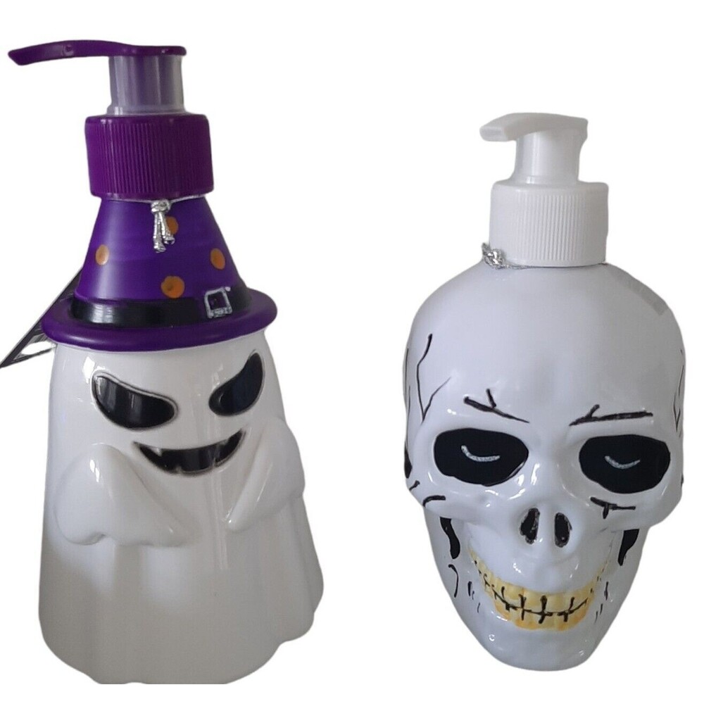 Halloween Ghost and Skull Scented Liquid Hand Soap  10.5 oz -Refillable NWT